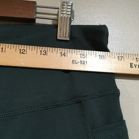 Jockey Wide Leg Pocket Yoga Pants Womens XL Dark Green Athleisure Gym Lounge - Picture 4 of 13